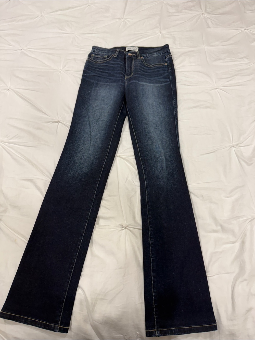BKE Billy Dark Wash straight high rise Jeans
